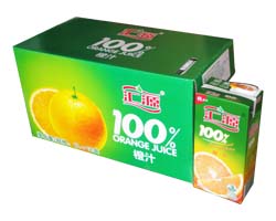 100％汇源橙汁1L×12盒
