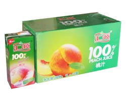 100％汇源桃汁1L×12盒