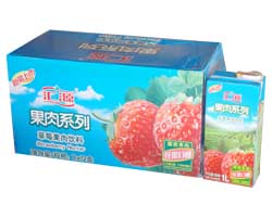 50％汇源草莓果肉饮料1L×12盒